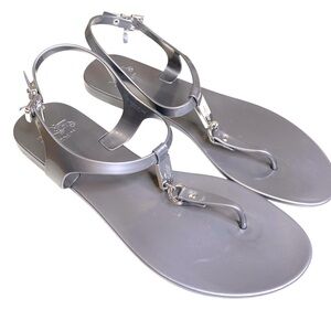 Coach Silver Sandals